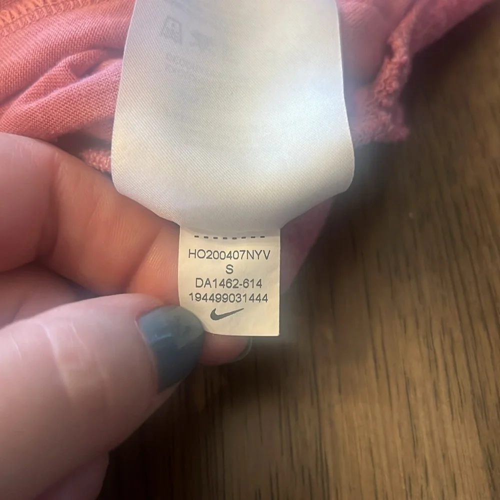Nike Women's Pink cowl Neck Sweatshirt Small